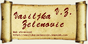 Vasiljka Zelenović vizit kartica